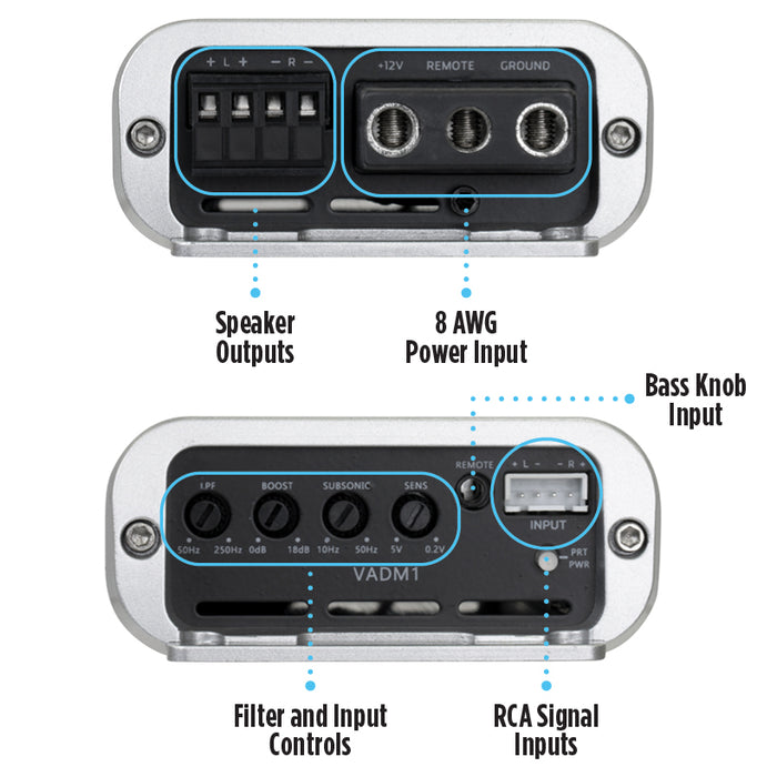 2013-2020 Ford Fusion Bass Package - Includes 10" 500W RMS Subwoofer, Custom Enclosure, Monoblock Amplifier, Line Out Converter and Complete Wiring Kit (PBK-FDFSN-G2)