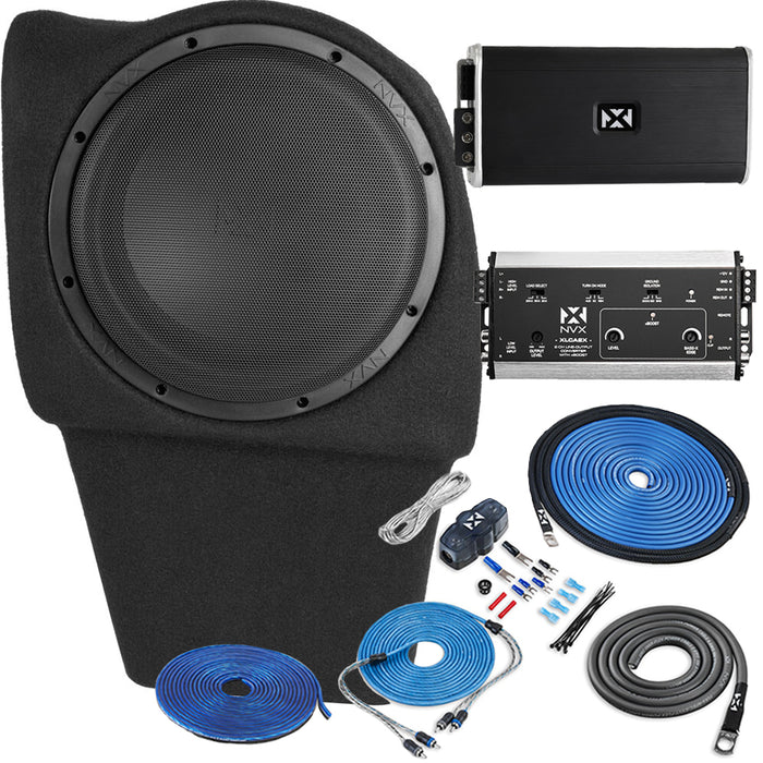 2020-Up Tesla Model Y - Custom 500W RMS 10" Passenger Side Subwoofer Bass Package | PBK-TSLAY-G1P