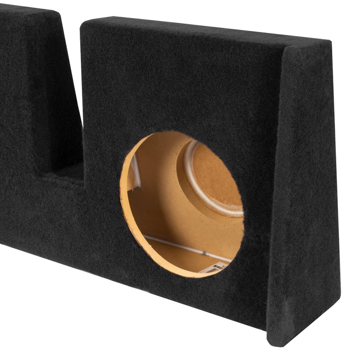 Custom Fit Dual 10" Sealed Down Firing Empty Subwoofer Enclosure for 2009-2018 Ford F-150 Extended Cab Trucks | VE-FRD-150CECG12-D10S