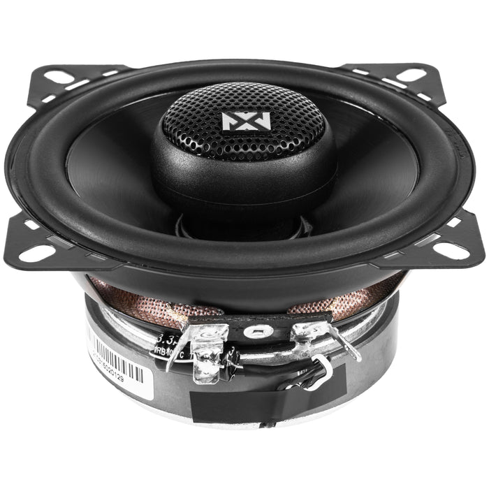 NSP4 300W Peak (100W RMS) 4" N-Series 2-Way Coaxial Car Speakers with 20mm Silk Dome Tweeters