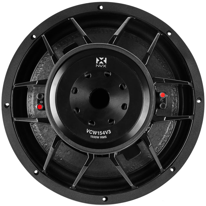 VCW152 Version 3 (VCW152v3) 3000W Peak (1500W RMS) 15" VC-Series v3 Dual 4-Ohm Subwoofer