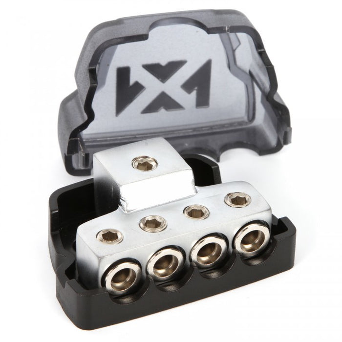 XDBU4 Universal Distribution Block with One 1/0 - 4 Gauge Input and Four 4 - 8 Gauge Outputs