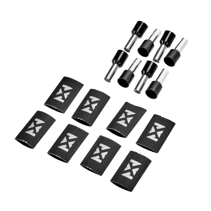 XWF88PK 8 Pack of 8-Gauge Wire Ferrules with NVX Heat Shrink